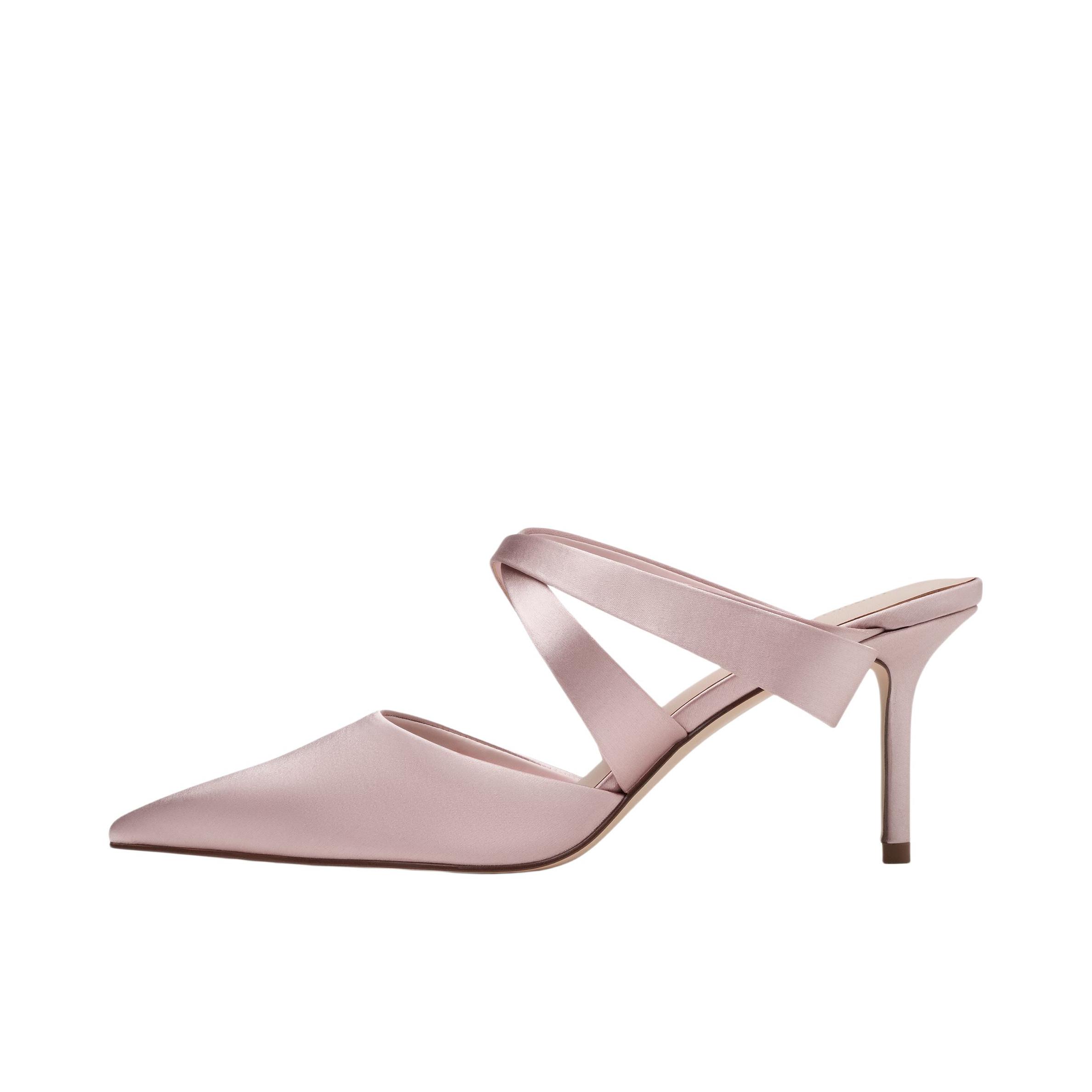 推荐商品：CHARLES&KEITH 小ck 高跟鞋 尖头舒适包头 粉色/红色
