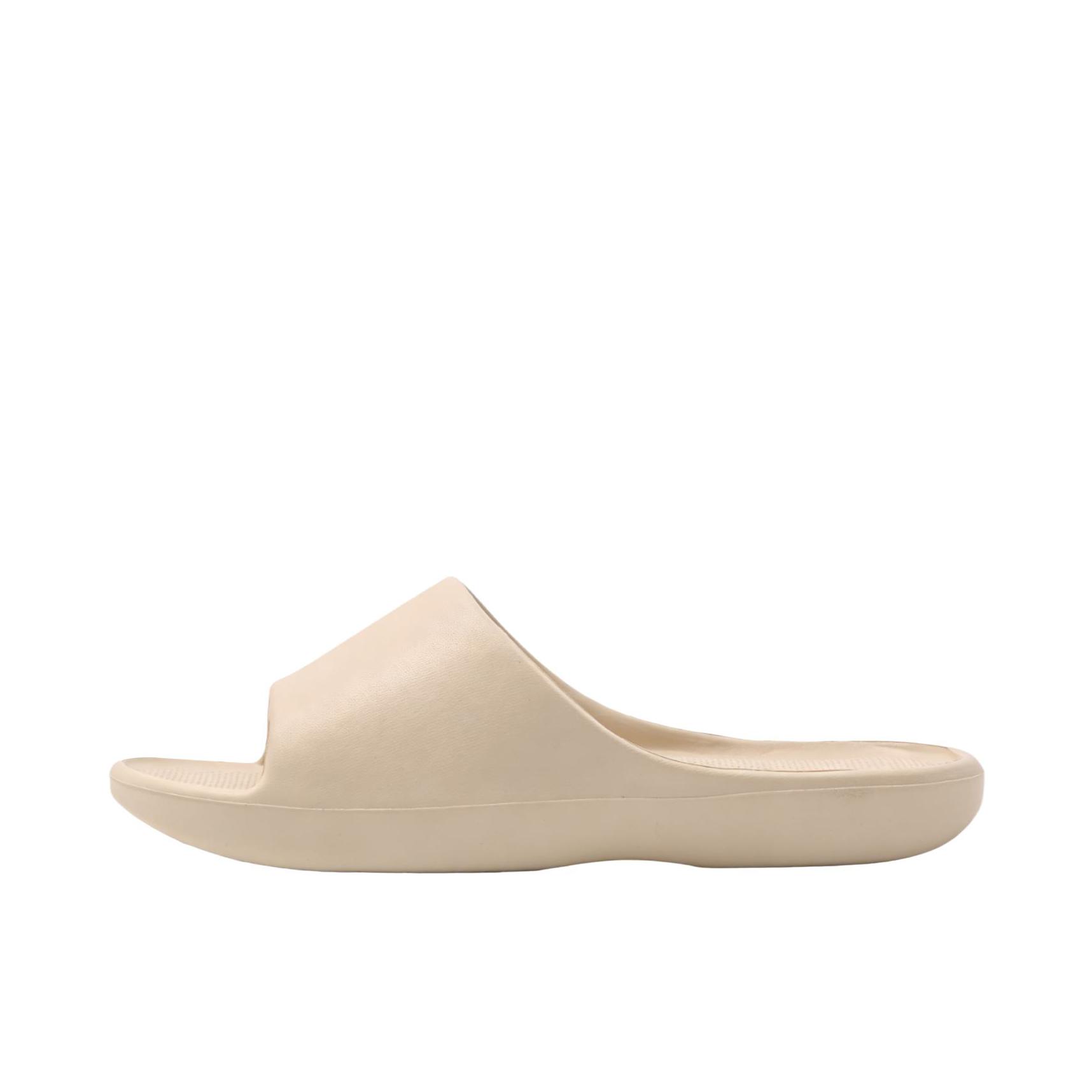 推荐商品：MINISO/名创优品 软弹系列 拖鞋 居家室内简约软底 米色/白色