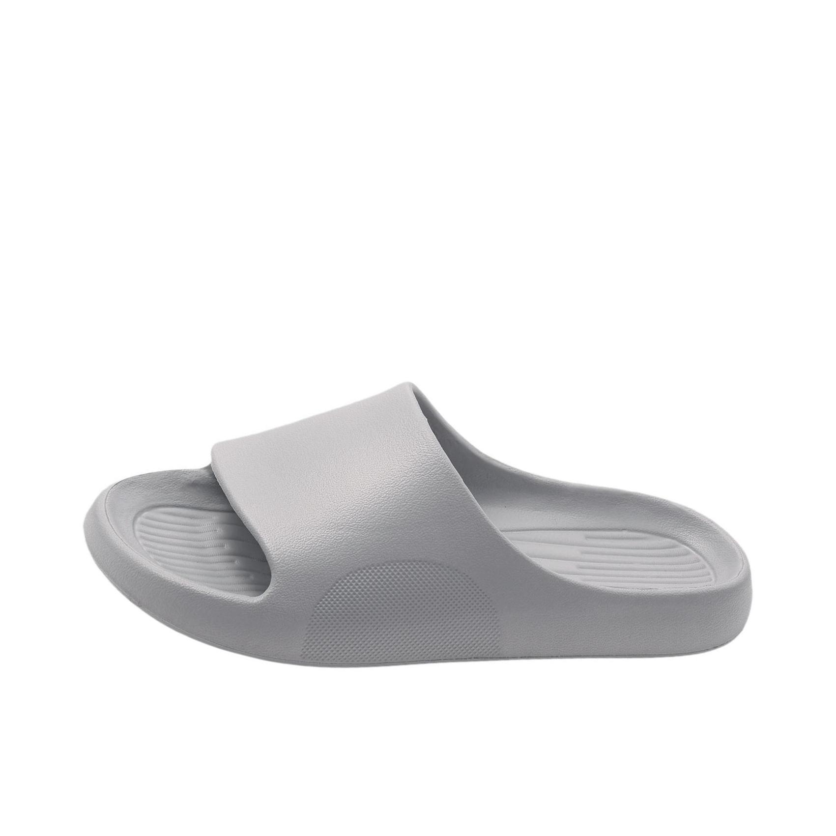 推荐商品：MINISO/名创优品 软弹系列 拖鞋 踩屎感百搭室内简约 烟灰色