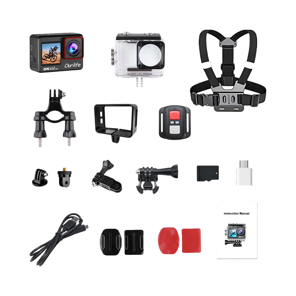 推荐商品：Ourlife M60TR 运动相机 5K双屏 WiFi手机互联