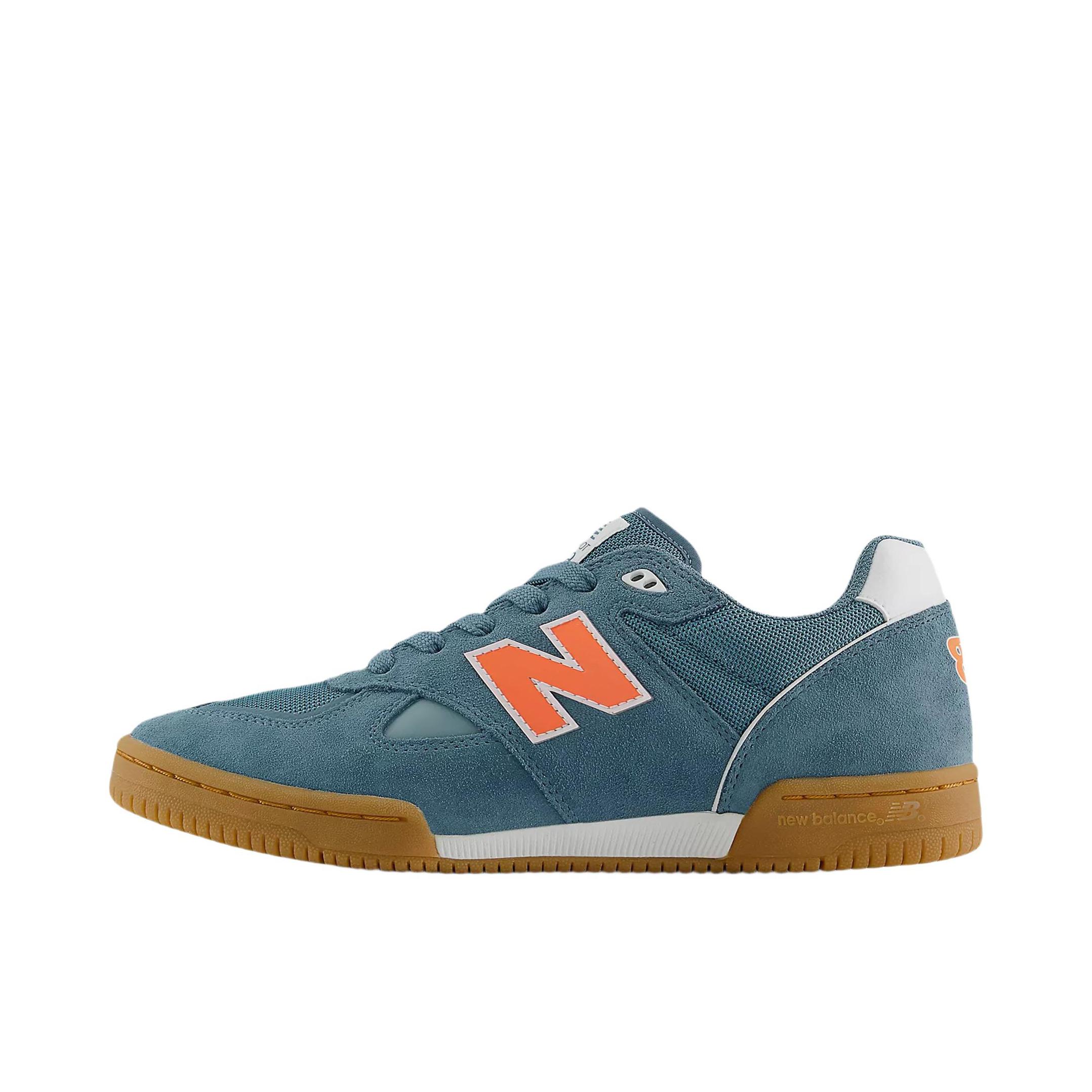 推荐商品：New Balance Numeric Tom Knox 600 防滑耐磨 轻便软底 低帮 系带 圆头 舒适百搭 板鞋 D宽/蓝色/棕色