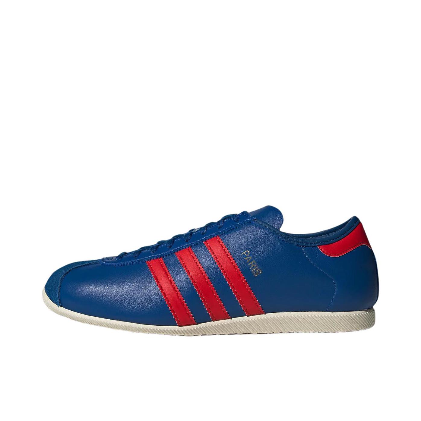 推荐商品：adidas Originals Paris 板鞋 简约舒适百搭贴合德训鞋 蓝色/红色/白色