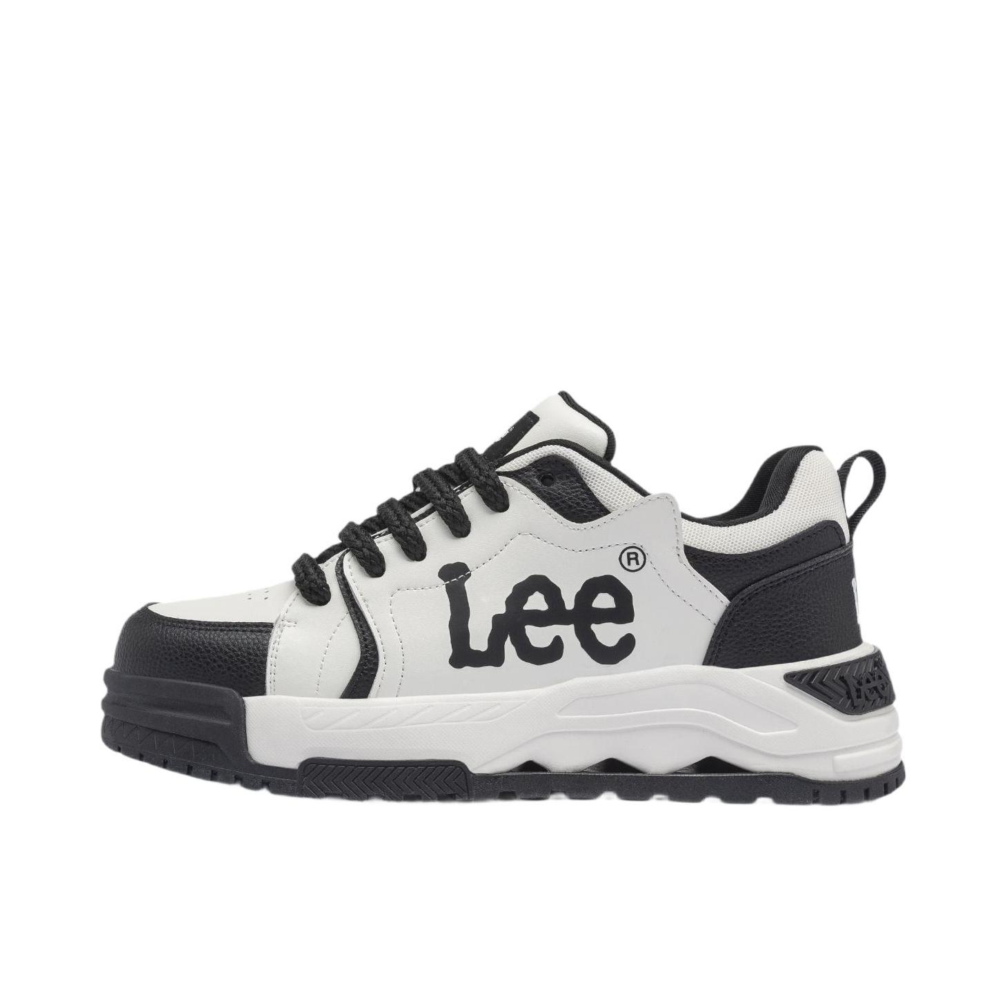 推荐商品：Lee 板鞋 织物百搭休闲厚底 L262UB350 黑色/白色