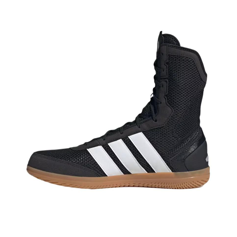 推荐商品：adidas Box Hog 训练鞋 织物防滑舒适 核心黑/云白色