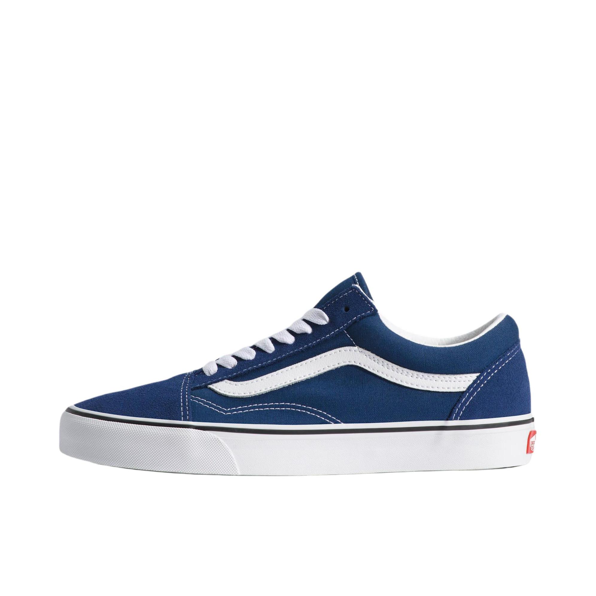 推荐商品：Vans/范斯 Old Skool 滑板鞋 板鞋 轻便防滑复古舒适经典 藏蓝色/奶白色
