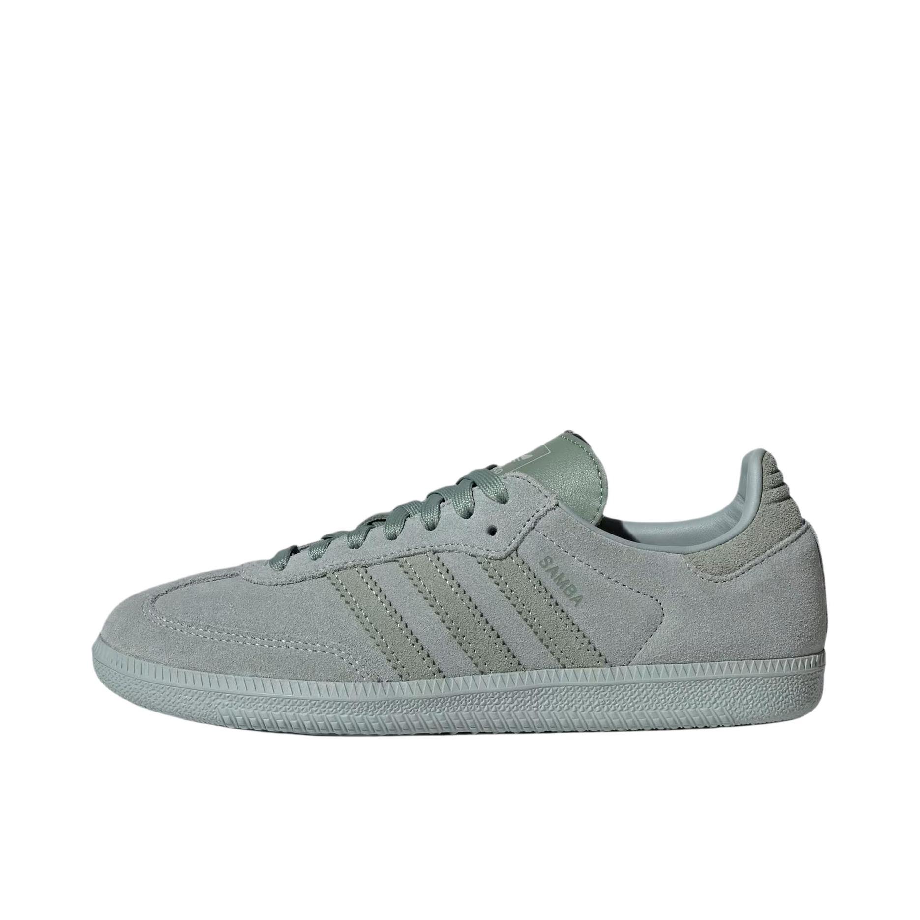 推荐商品：adidas Originals Samba OG T头鞋 板鞋 经典复古舒适百搭耐磨合成革圆头薄底贴合 女款/墨绿色