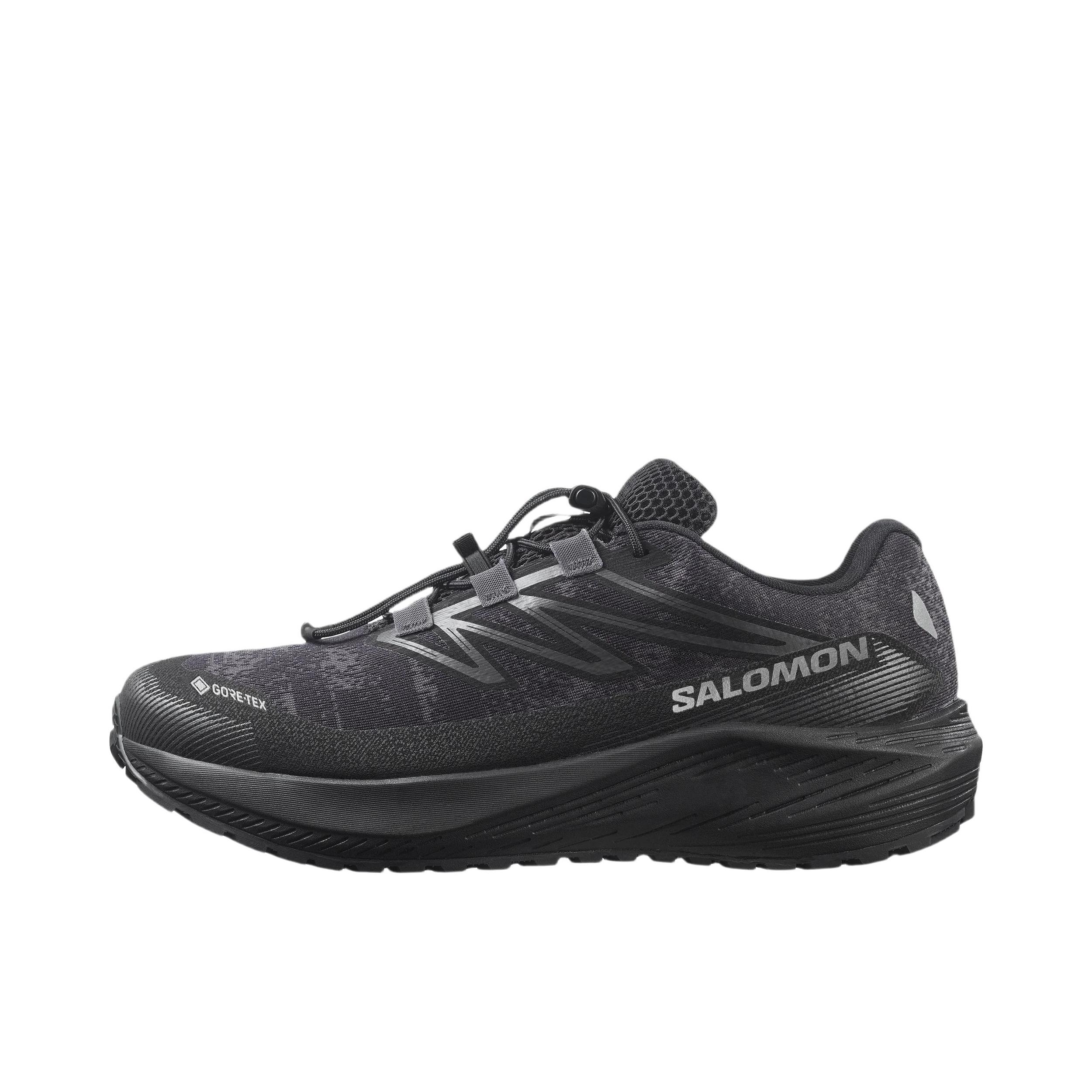 推荐商品：Salomon/萨洛蒙 Gore-Tex AERO FLOW GRVL 跑鞋 稳定织物减震 沥青/黑色/暴雨 
