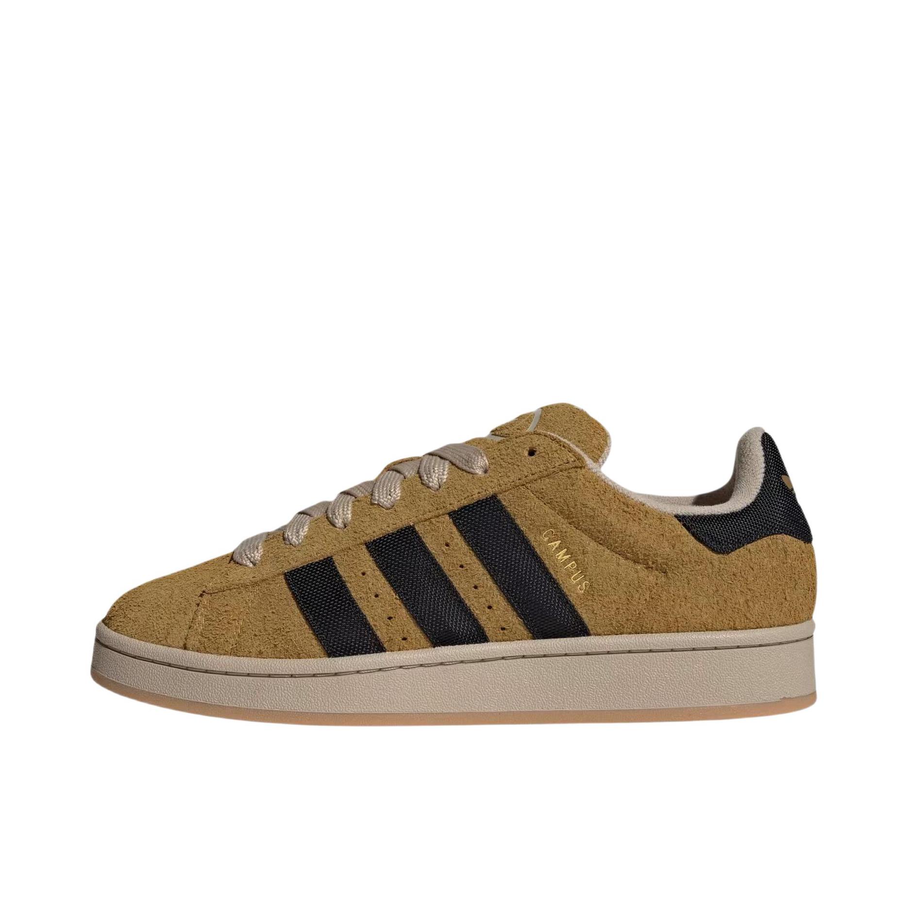 推荐商品：adidas Originals Campus 00s 板鞋 面包鞋 复古缓震透气轻便薄底贴合耐穿圆头包裹性平跟支撑 陶土棕/黑色
