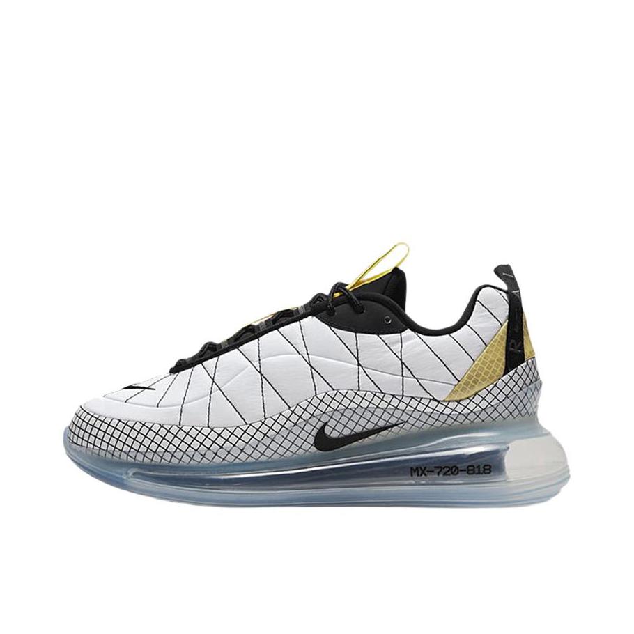 推荐商品：Nike Air Max 720 818 跑鞋 气垫缓震防滑耐磨轻便运动全掌支撑 White/Opti Yellow/Black 白黄黑