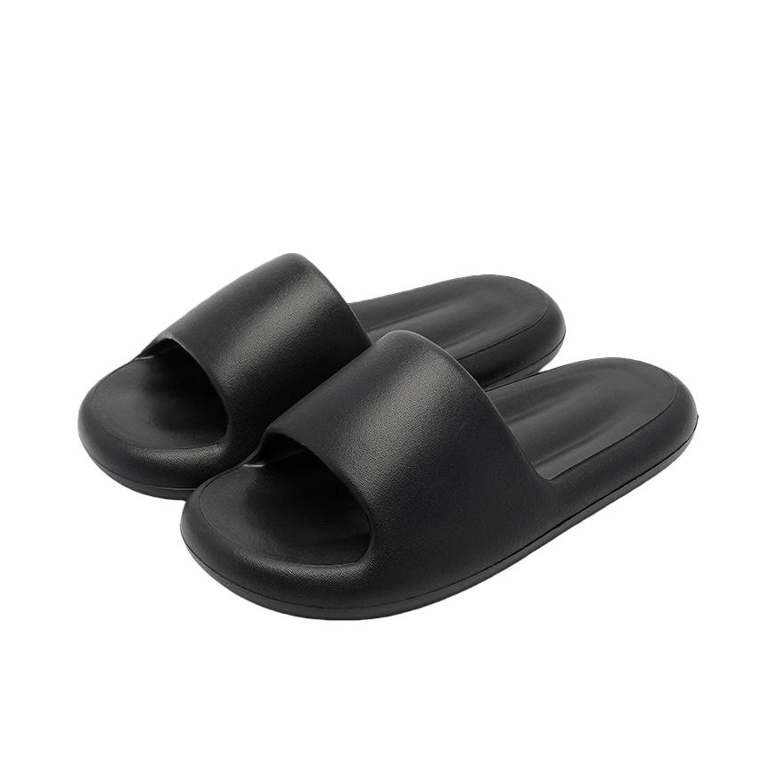 推荐商品：MINISO/名创优品 拖鞋 居家情侣软弹舒适 黑色