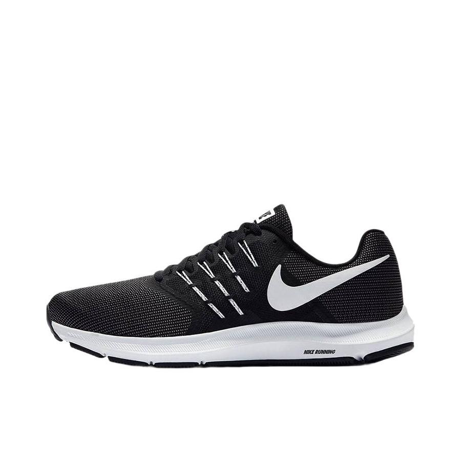 推荐商品：Nike Run Swift 跑鞋 缓震回弹防滑耐磨轻便透气休闲 Black White Dark Grey 黑白