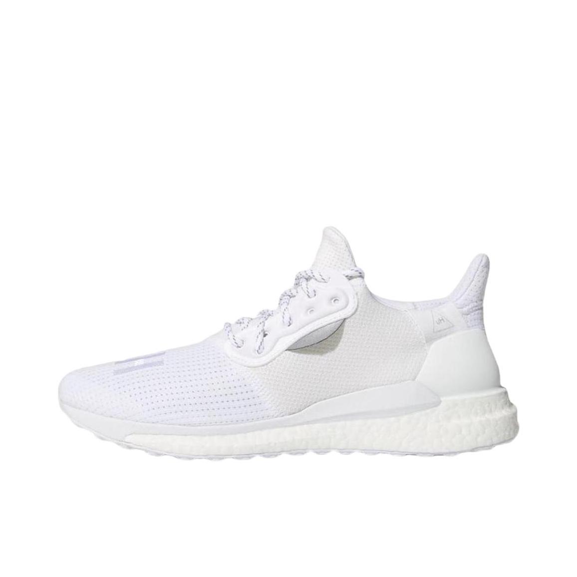 推荐商品：adidas Solar Hu Glide 跑鞋 缓震回弹防滑耐磨透气织物马拉松运动休闲 White Pharrell Williams联名/纯白