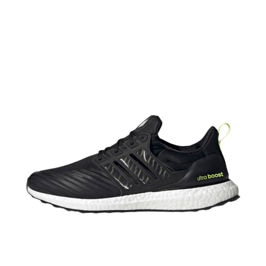 推荐商品：adidas Ultraboost DNA Guard 跑鞋 减震回弹防滑耐磨舒适轻便透气户外防水织物休闲轻运动抗扭转 黑色/荧光黄