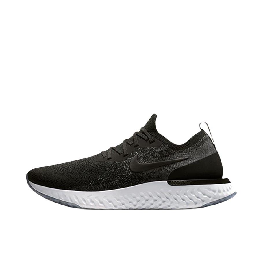 推荐商品：Nike Epic React Flyknit 飞线 跑鞋 轻便透气舒适休闲耐磨缓震编织运动织物 Black Dark Grey 黑白