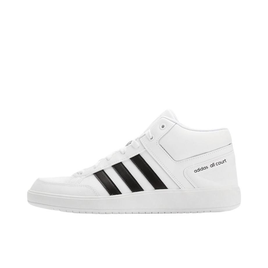 推荐商品：adidas Cloudfoam All Court 板鞋 轻运动防滑耐磨轻便 熊猫/中帮/白色/黑色