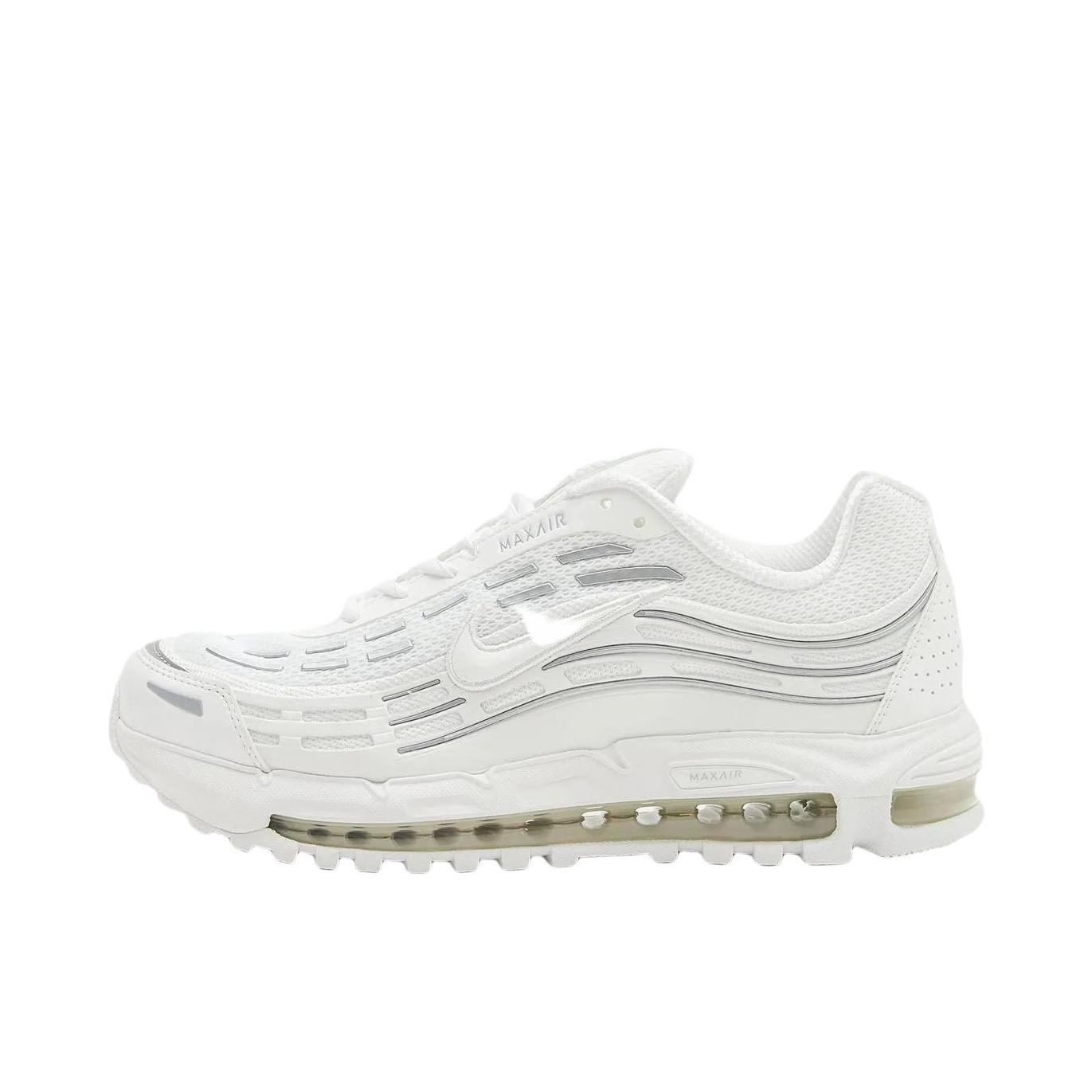 推荐商品：Nike AIR MAX TL 2.5 跑鞋 减震圆头百搭合成革回弹舒适耐磨 白色/灰色