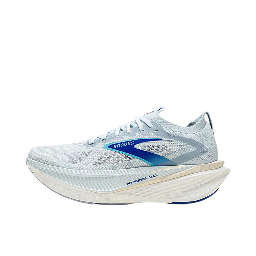 推荐商品：Brooks/布鲁克斯 Hyperion Max 烈风3 跑鞋 马拉松运动 冰川蓝灰/蓝色/火焰红