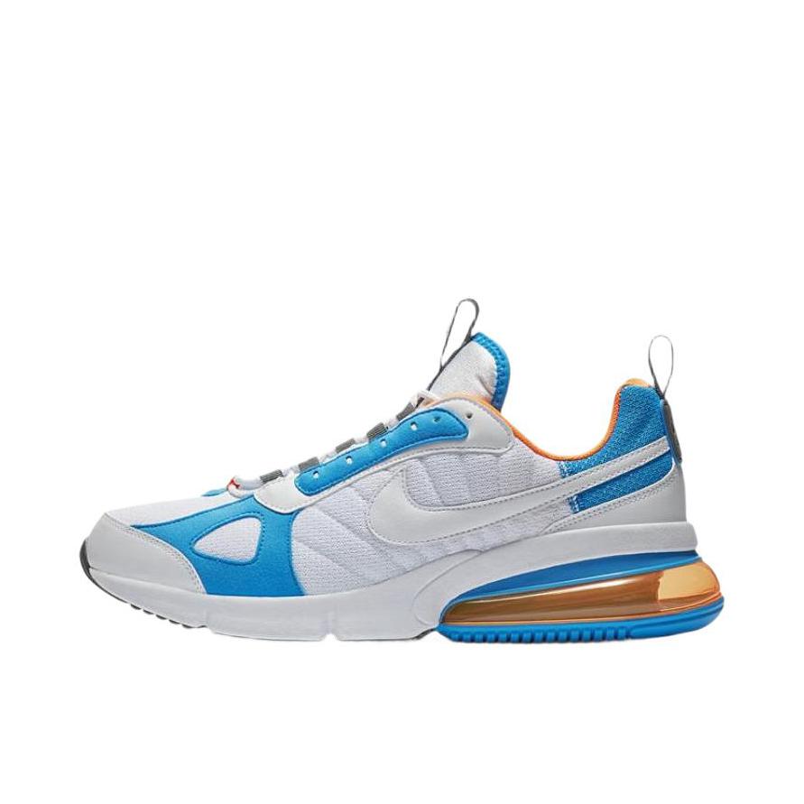 推荐商品：Nike Air Max 270 Futura 跑鞋 轻便防滑耐磨圆头舒适减震网布透气低帮编织气垫马拉松 White Total Orange Blue 白蓝