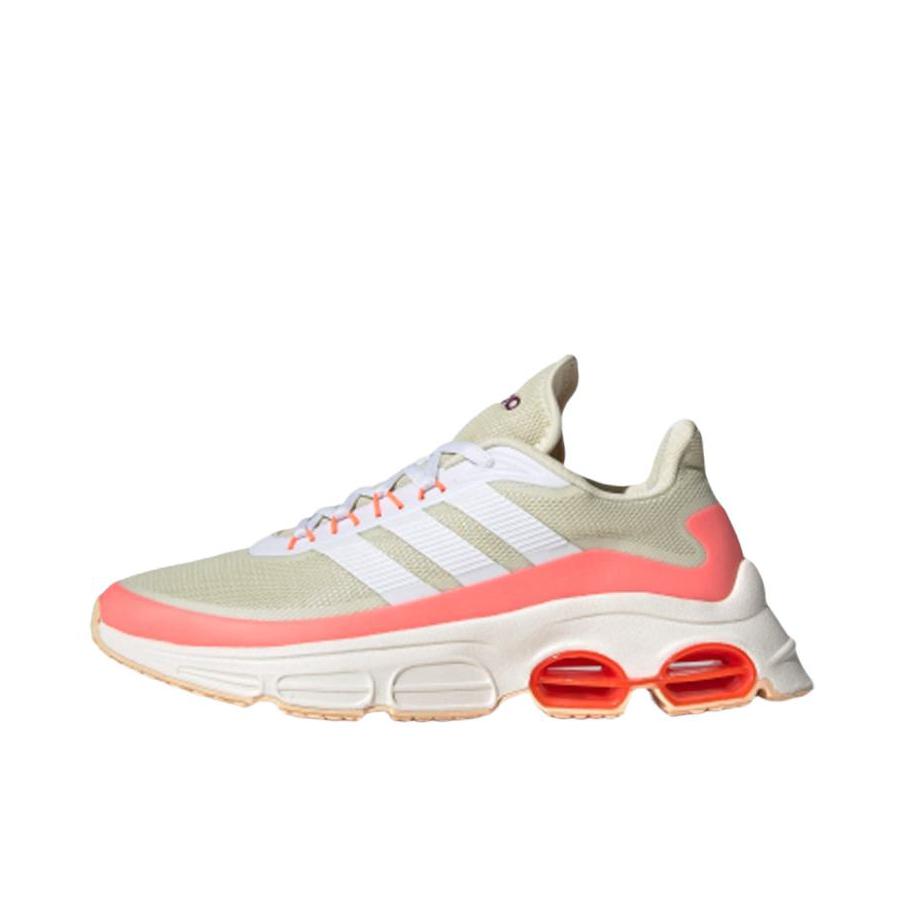 推荐商品：adidas Quadcube 跑鞋 舒适缓震防滑耐磨轻便透气时尚圆头马拉松 Light Khaki/Peach 浅卡其/桃粉