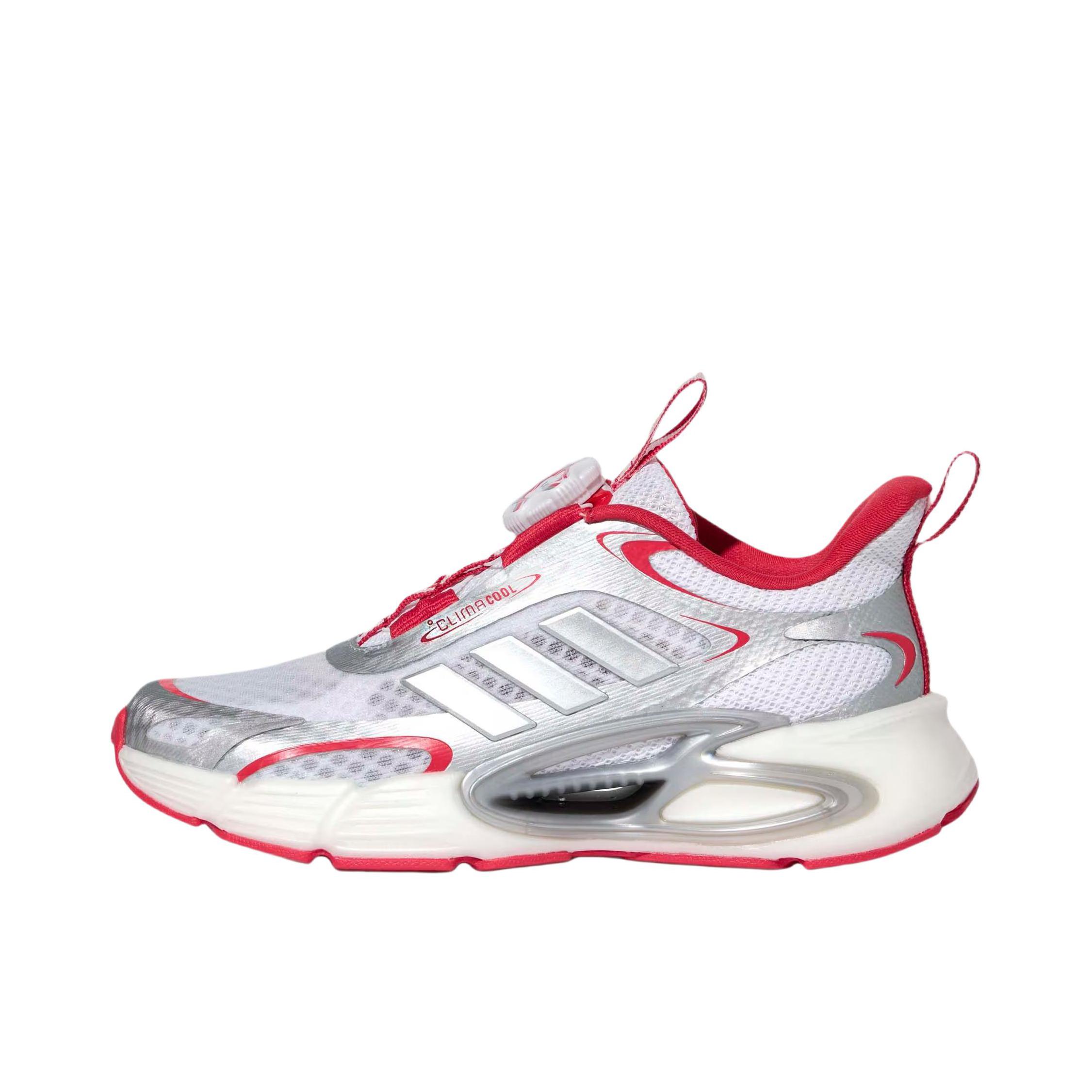 推荐商品：adidas Climacool AC HABU 跑鞋 防滑耐磨回弹 大童/白色/银色/红色