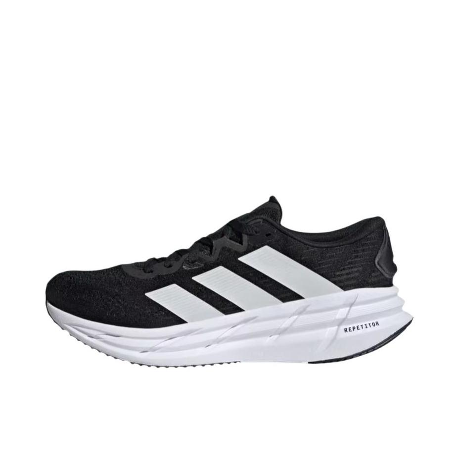 推荐商品：adidas Adistar 4 跑鞋 百搭个性时尚减震支撑回弹耐穿 核心黑/云白色