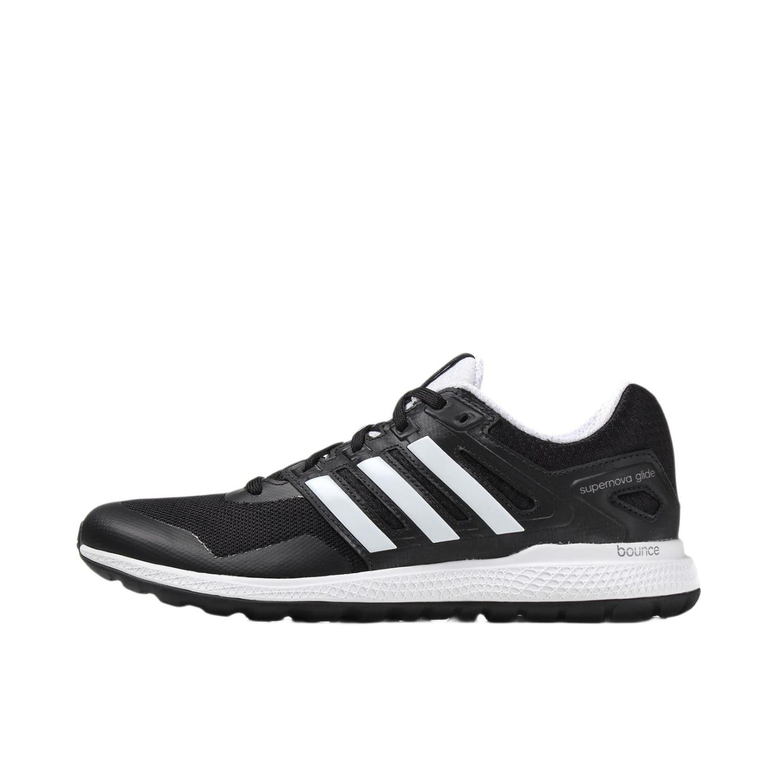 推荐商品：adidas Supernova Glide 8 跑鞋 耐磨防滑减震 Black/White 黑白