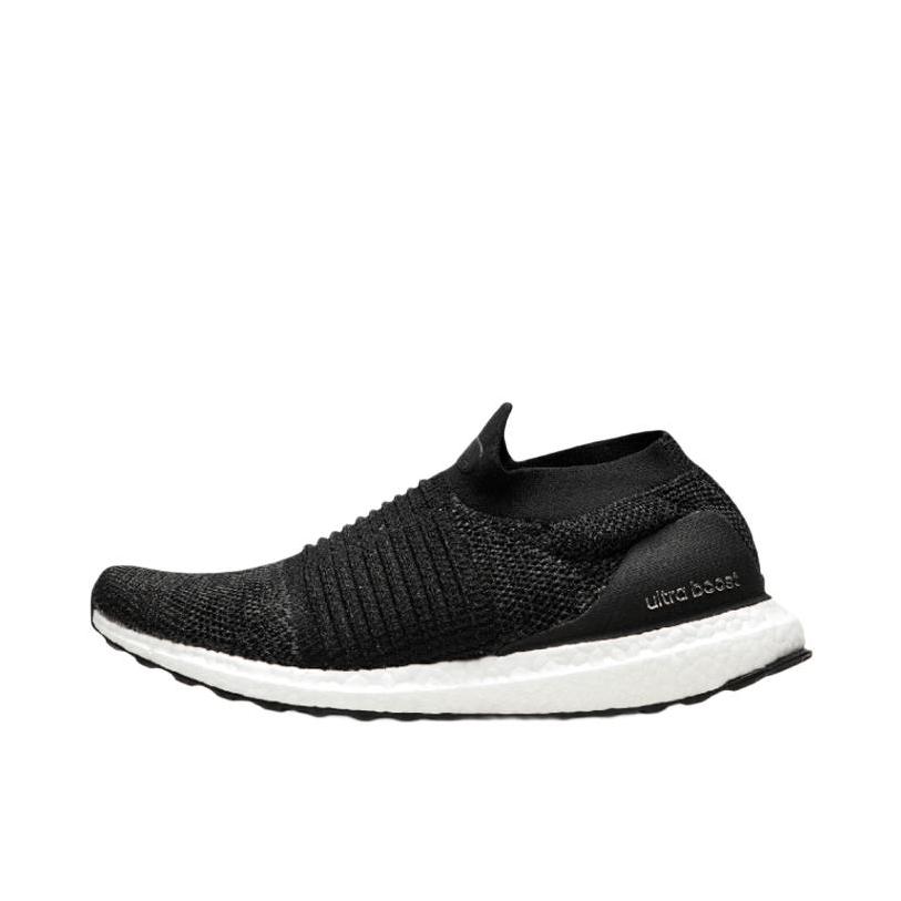 推荐商品：adidas Ultra Boost Laceless 跑鞋 轻便透气耐磨防滑舒适织物运动马拉松 Black/White 黑白色