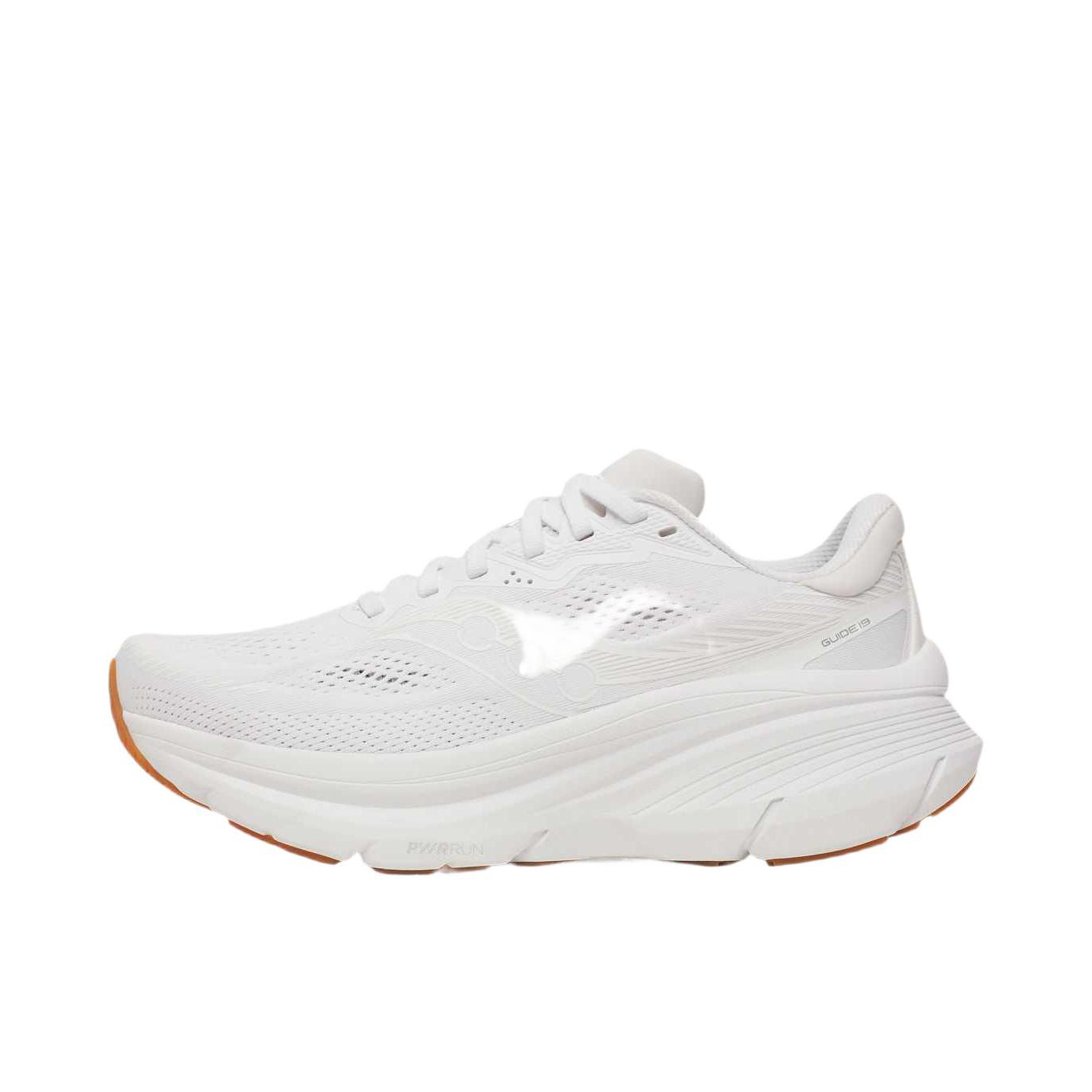 推荐商品：Saucony/索康尼 GUIDE 向导19 跑鞋 慢跑训练稳定缓震轻便 白色/口香糖 