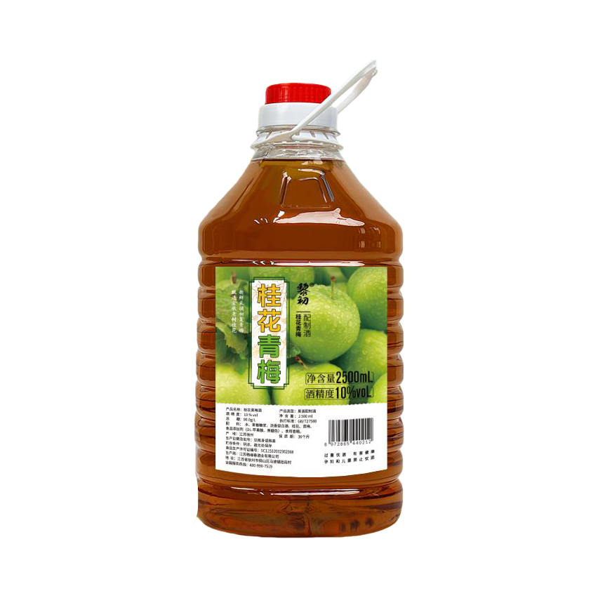推荐商品：黎初 桂花青梅 2500ml 10%vol 果酒 桶装