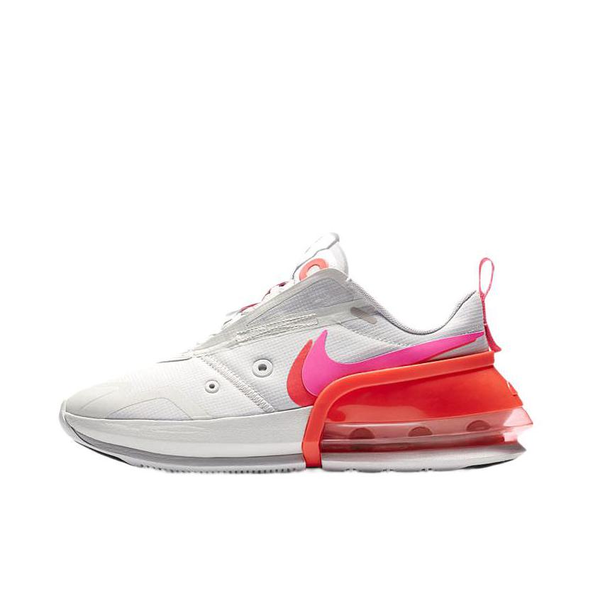 推荐商品：Nike Air Max Up 跑鞋 减震回弹轻便透气防滑耐磨复古百搭织物合成革时尚 White/Pink/Orange 白色/粉色/橙色