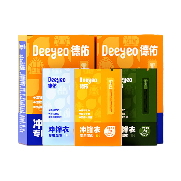 推荐商品：Deeyeo/德佑 自然无香 冲锋衣专用湿巾