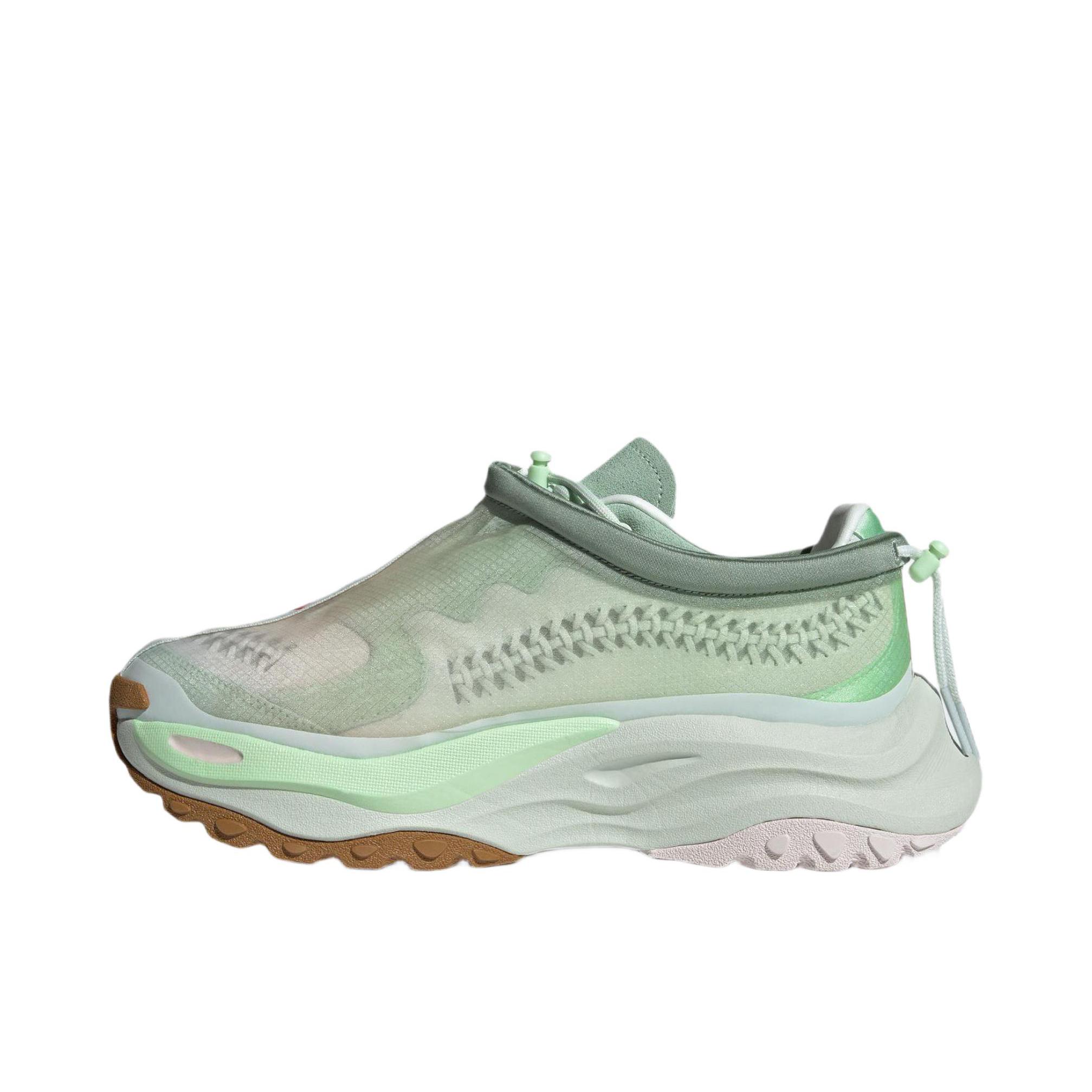 推荐商品：adidas MAXXWAVY SAMUEL 跑鞋 厚底网布防滑 黄绿色