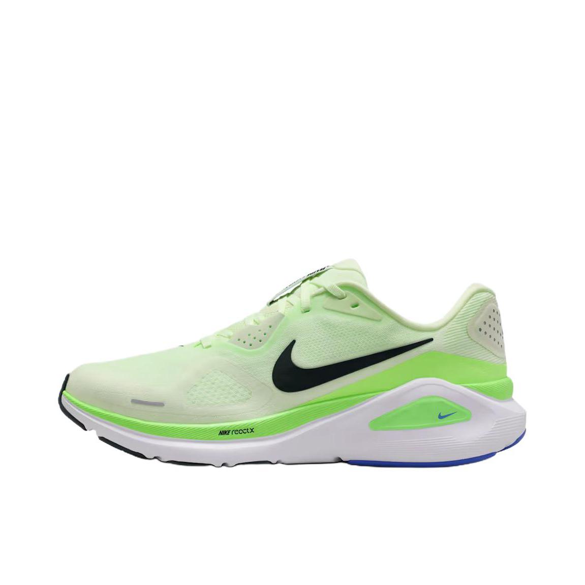 推荐商品：Nike Zoom Structure 26 跑鞋 百搭防滑回弹耐磨低帮泡绵贴合短跑 浅荧光黄/爆炸绿黄/宝石蓝/黑云衫绿