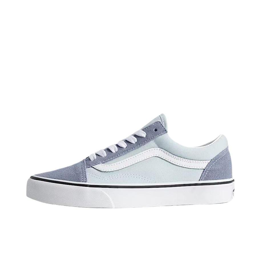 推荐商品：Vans/范斯 Old Skool 滑板鞋 板鞋 轻便防滑复古舒适经典 浅蓝色/珍珠白