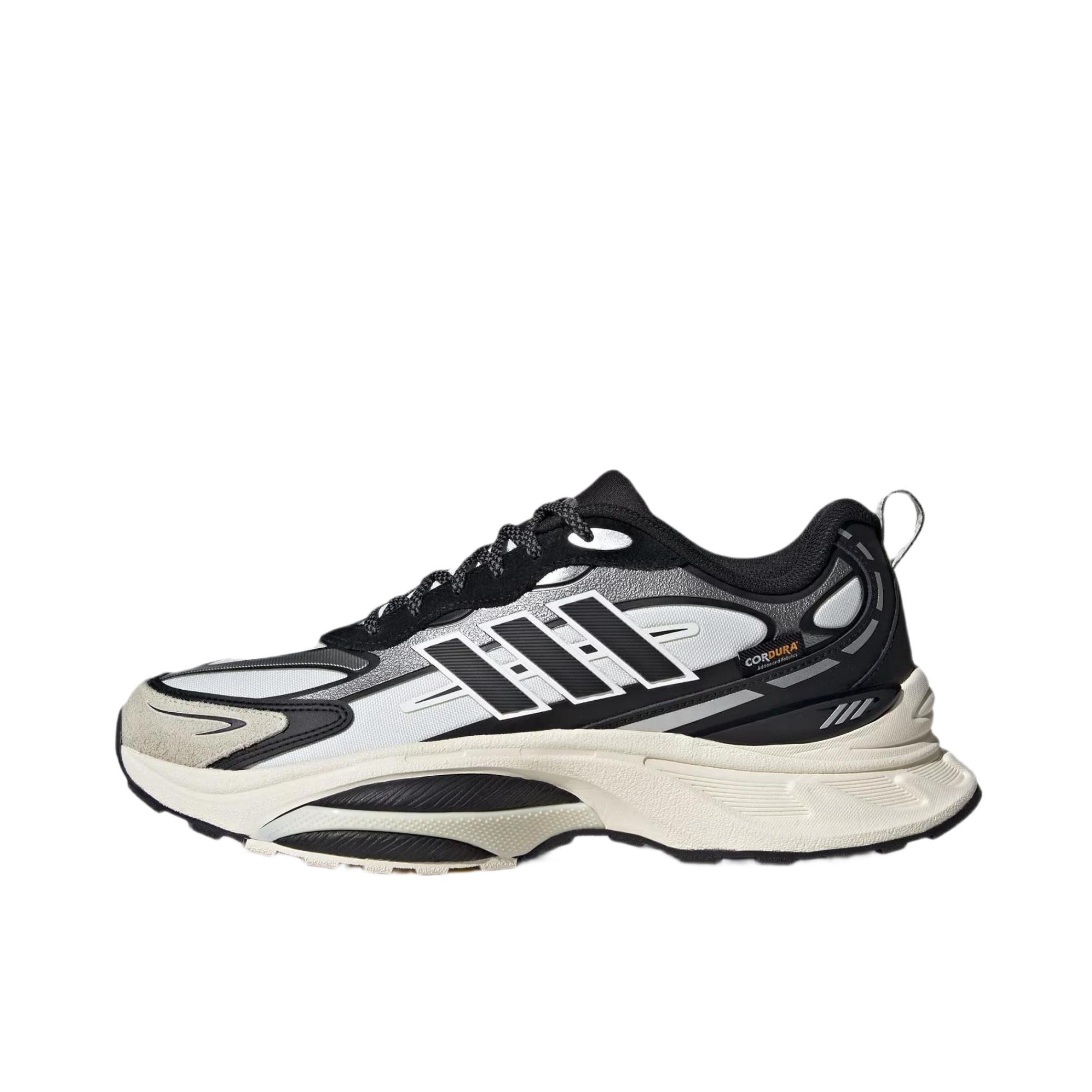 推荐商品：adidas MTS PRO 跑鞋 网面透气舒适缓震防滑耐磨轻便回弹织物防泼轻运动 亮白色/一号黑/乳白色