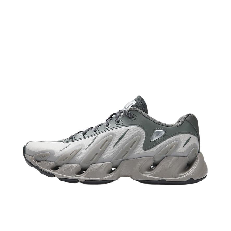 推荐商品：FILA/斐乐 VETTA V头鞋 老爹鞋 系带低帮时尚支撑减震轻便 热罗勒绿/线银色