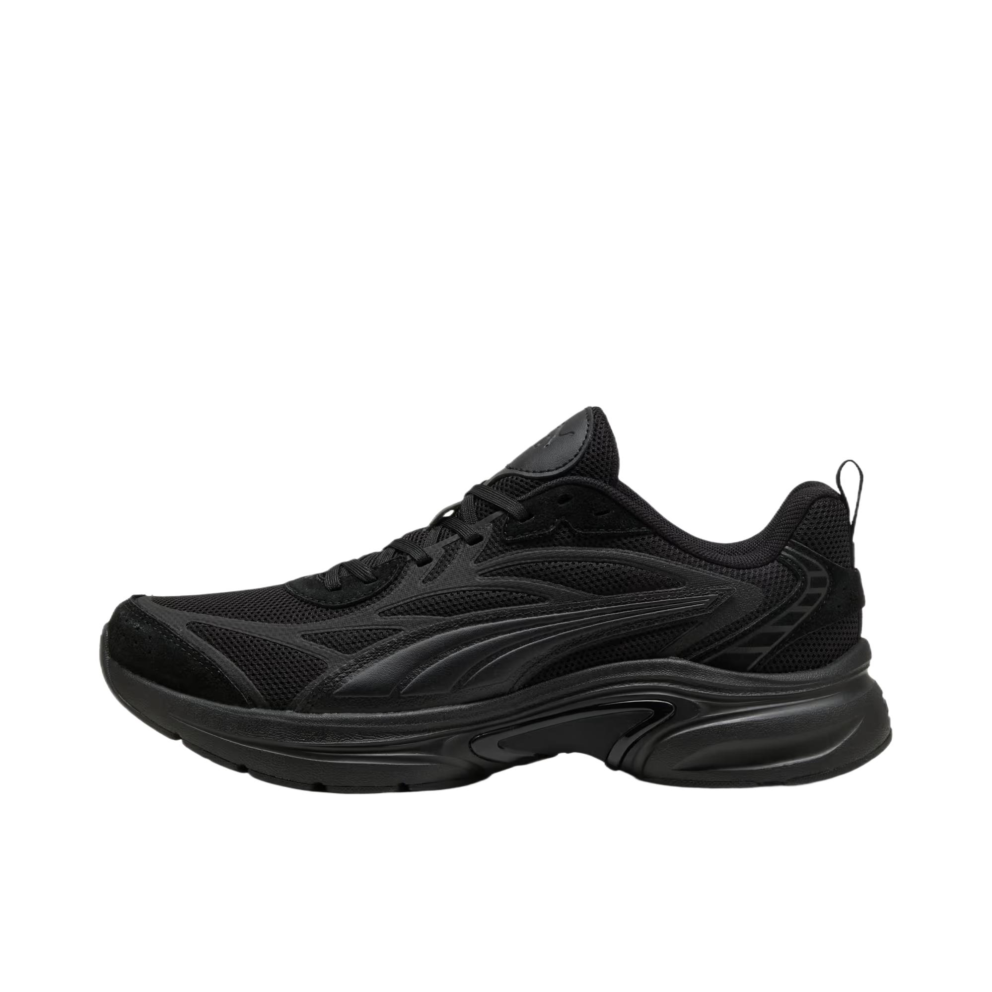 推荐商品：Puma/彪马 Escalate Softride 训练鞋 织物皮革圆头舒适 PUMA黑色/强灰色