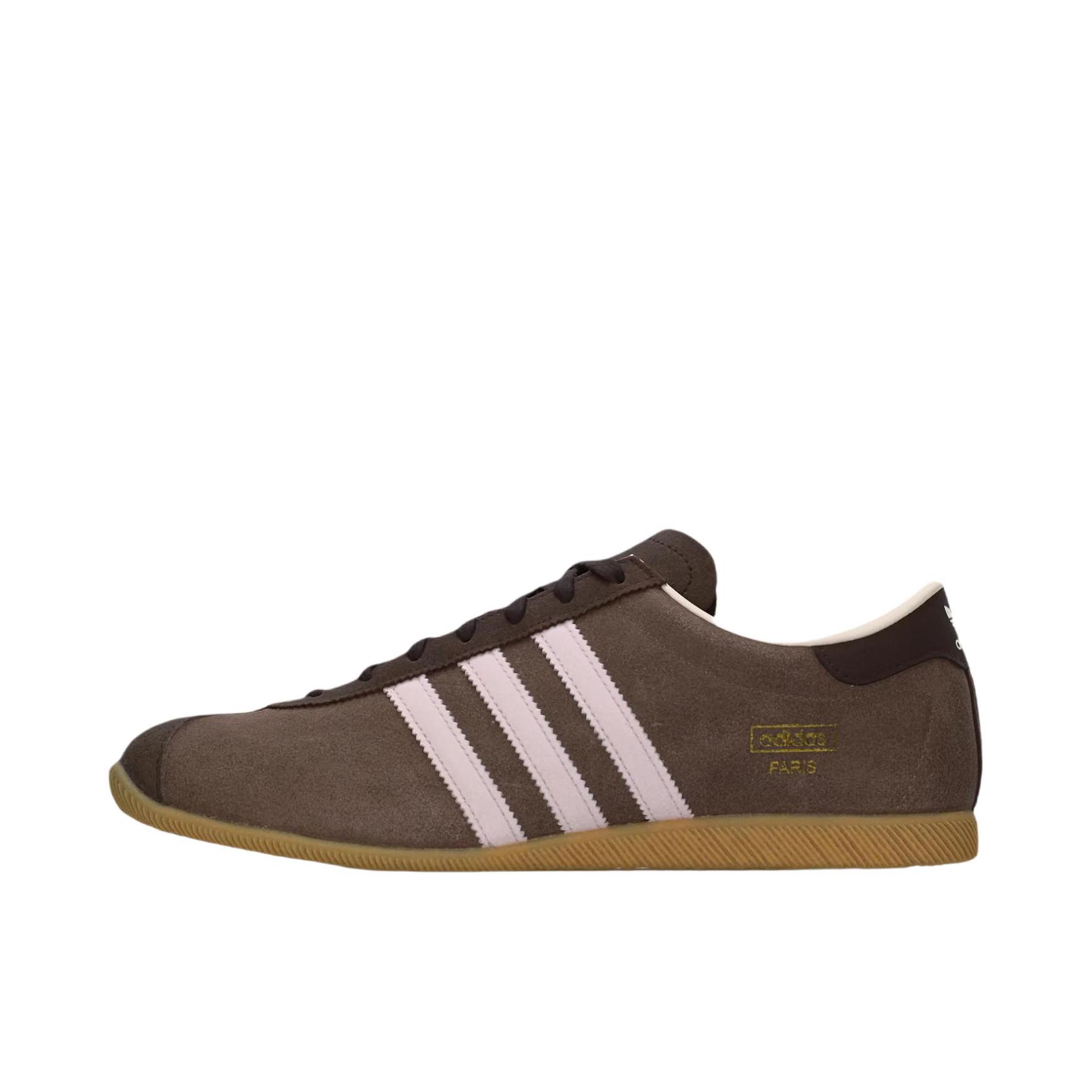 推荐商品：adidas Originals Paris 板鞋 简约舒适百搭贴合德训鞋 深棕色/粉色