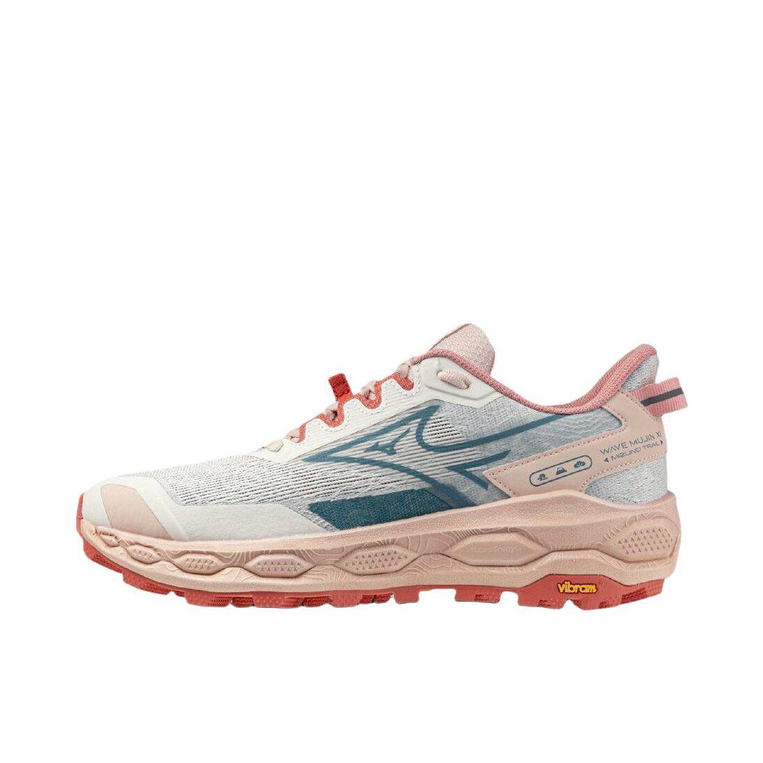 推荐商品：Mizuno/美津浓 Wave Mujin 11 跑鞋 百搭越野圆头 2E宽/女款/白色/桃粉色