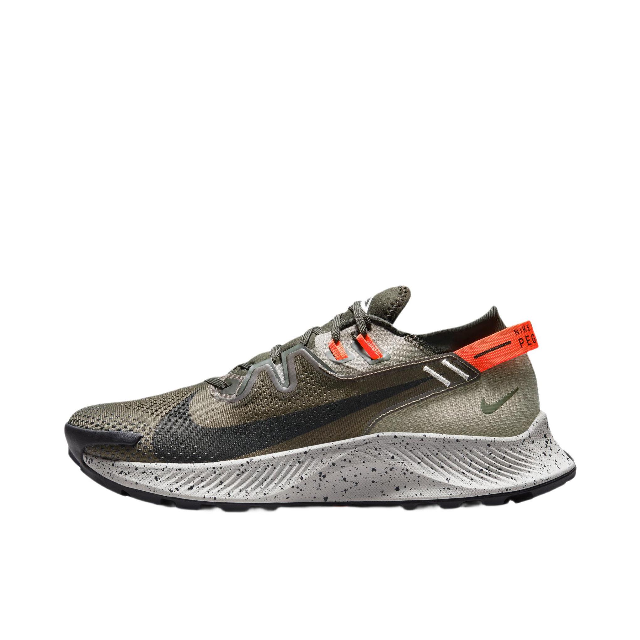 推荐商品：Nike Pegasus Trail 2 跑鞋 户外训练轻便透气防滑耐磨织物运动合成革 浅军绿