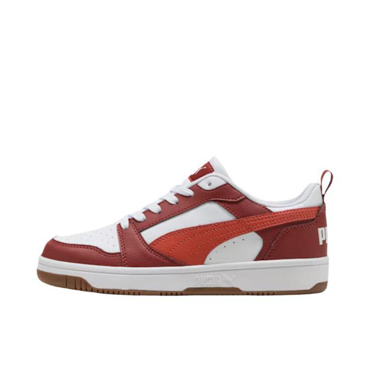 推荐商品：Puma/彪马 Rebound V6 小白鞋 板鞋 防滑耐磨舒适透气轻便复古百搭薄底耐穿篮球风 波尔多红/阿玛雷纳/彪马白
