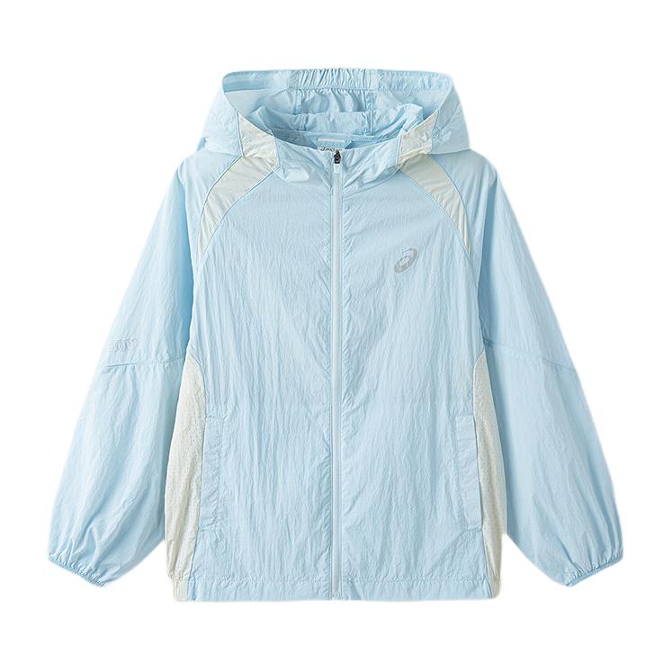 推荐商品：Asics/亚瑟士童装 2026SS 透气梭织凉感防晒衣 中大童 33226105 浅蓝