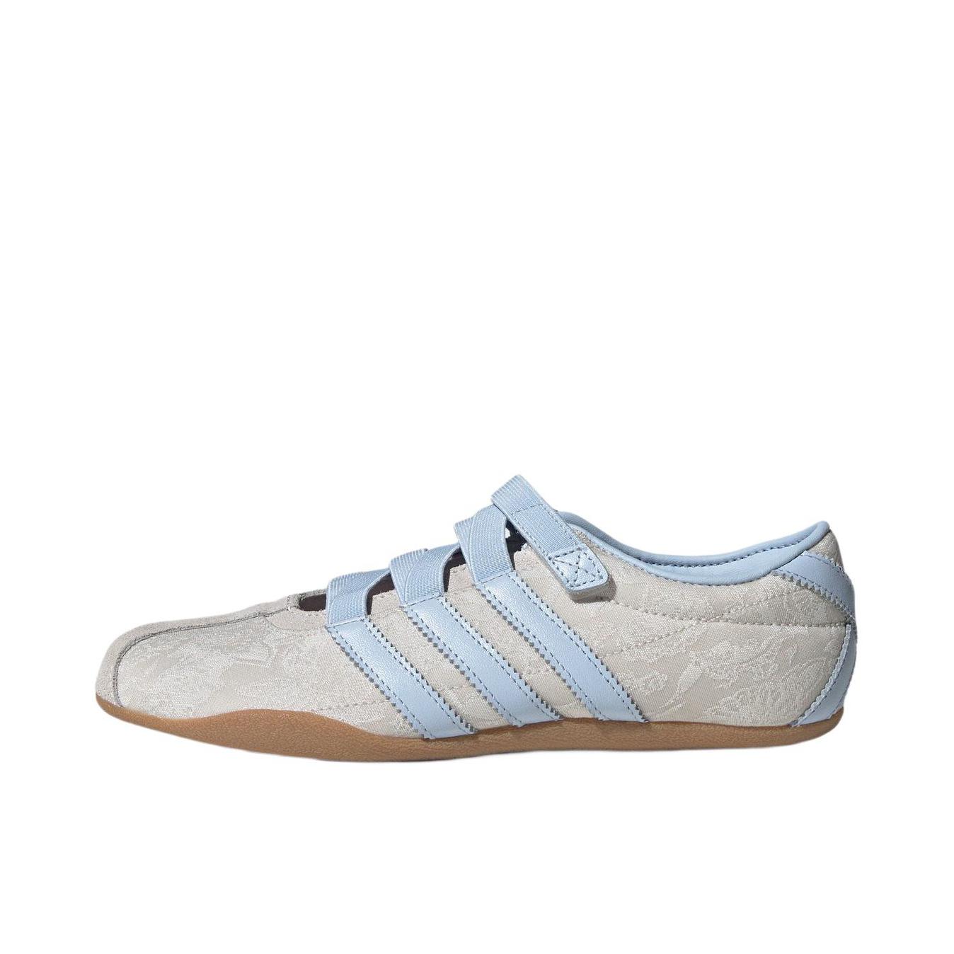 推荐商品：adidas Originals Tokyo MJ 运动休闲鞋 圆头魔术贴舒适玛丽珍 Liberty London联名/云母灰/晶蓝色