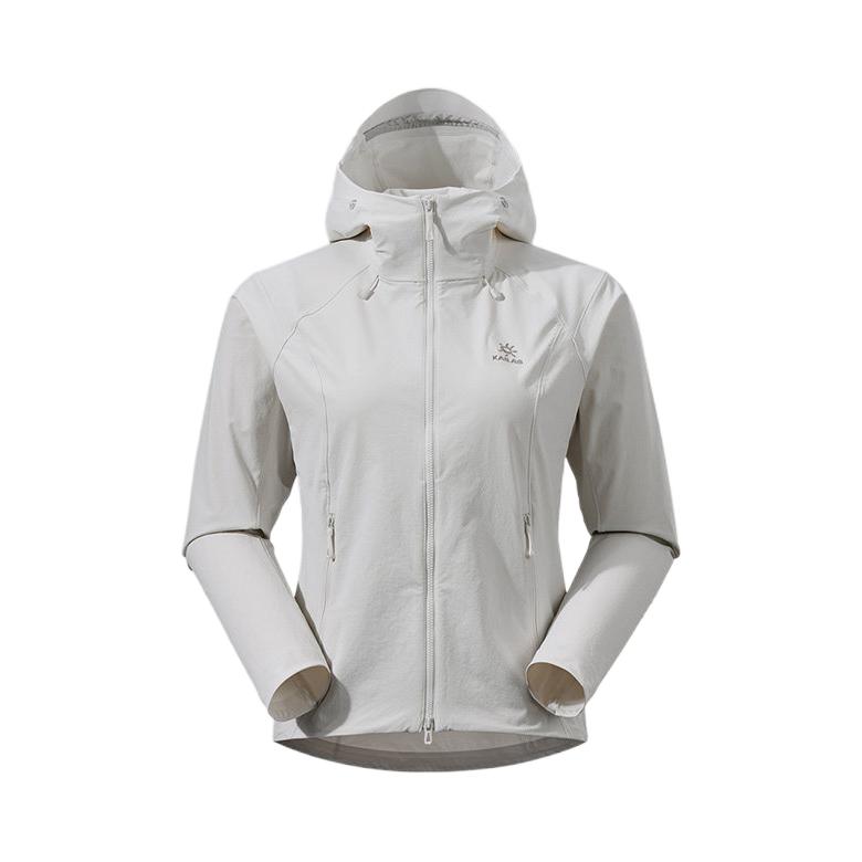 推荐商品：Kailas/凯乐石 2026SS 防风防泼耐磨冲锋衣 女装 KG2619206 轻雾白