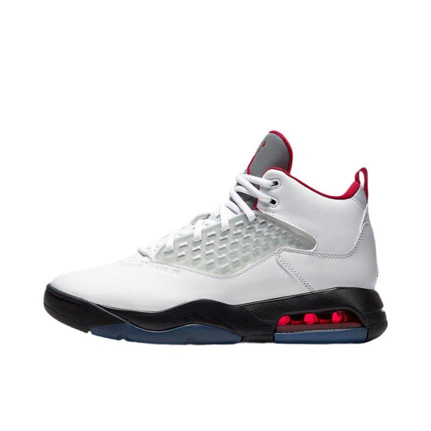 推荐商品：Air Jordan Maxin 200 篮球鞋 防滑耐磨舒适减震轻质透气合成革织物支撑复古百搭潮流时尚抓地 白色/黑色/反射银/吉姆红