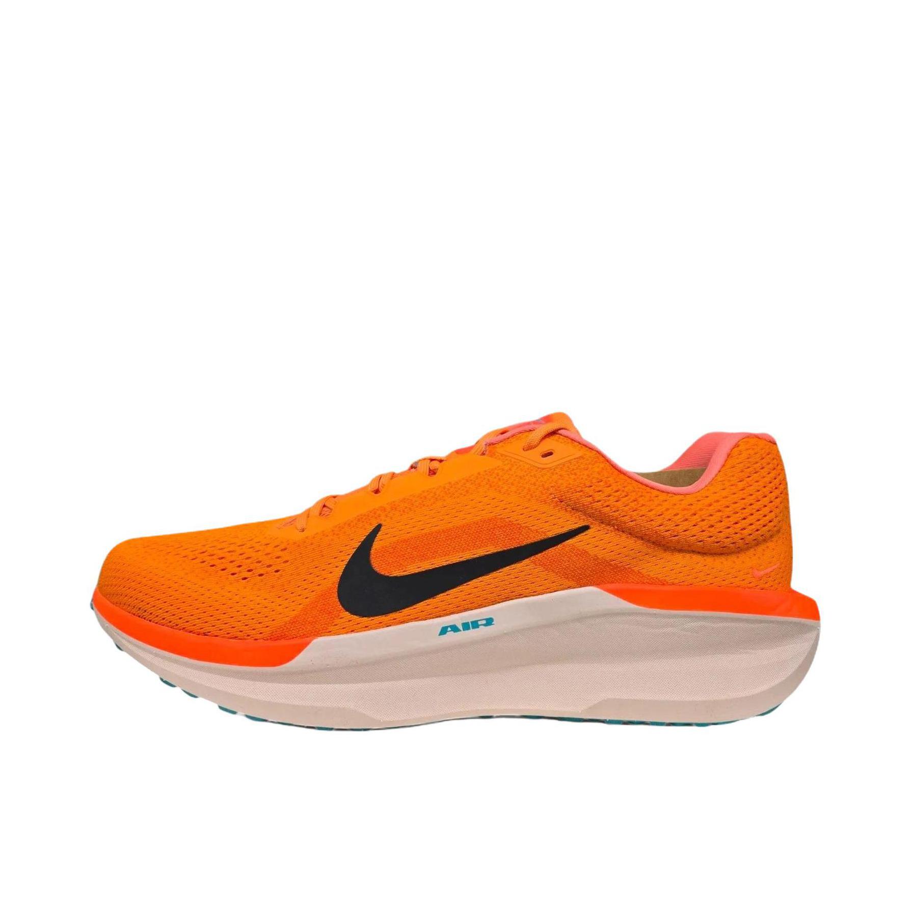 推荐商品：Nike Winflo 11 跑鞋 网面轻便减震简约休闲长跑短跑训练防水圆头贴合支撑 橙色