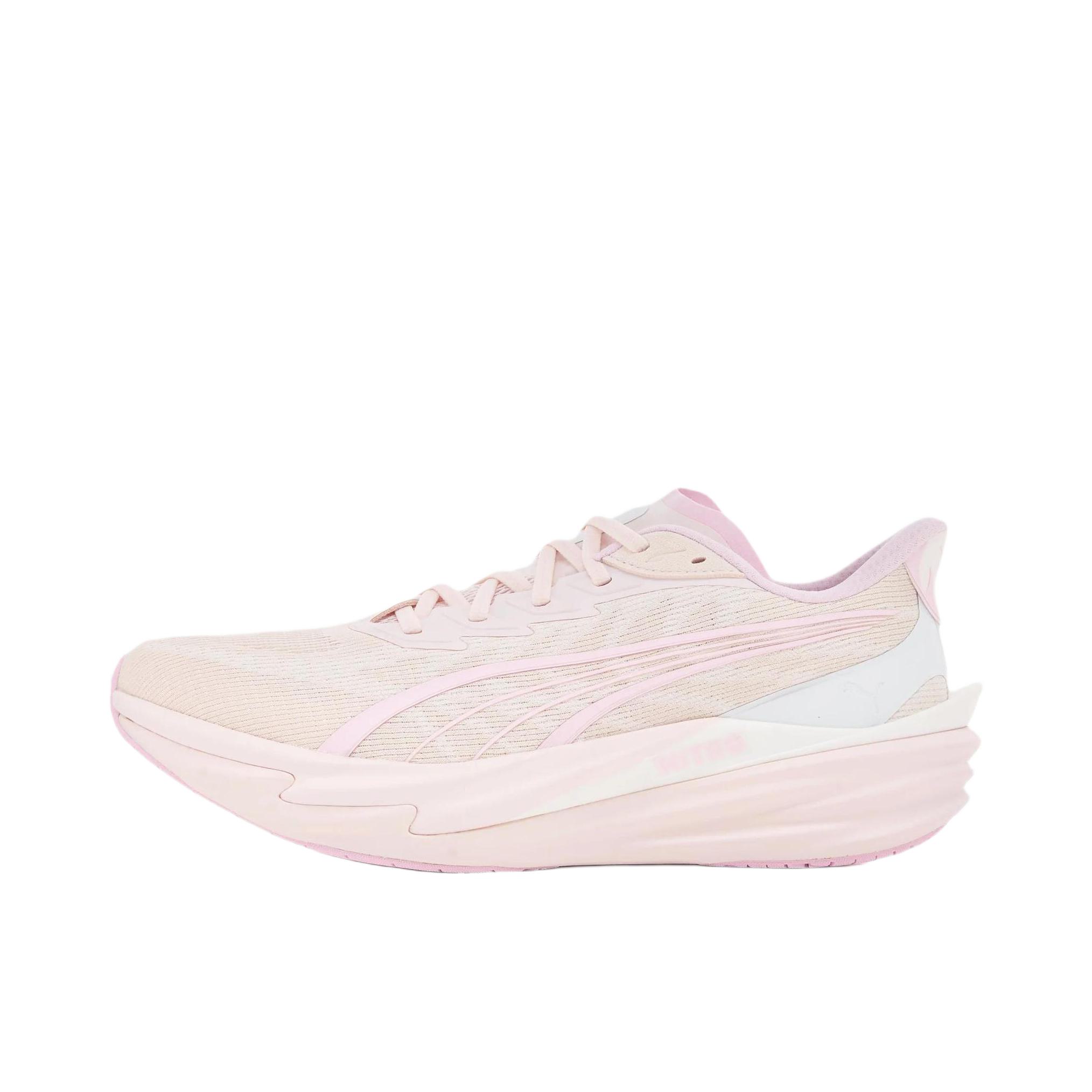推荐商品：Puma/彪马 Deviate Nitro 4 彪破4 跑鞋 舒适缓震防滑贴合回弹长距离氮气科技日常跑轻便竞速 樱花粉