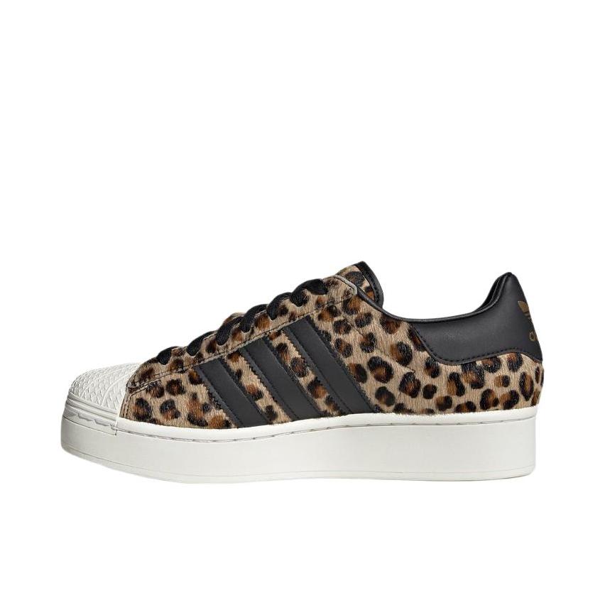 推荐商品：adidas Originals Superstar Bold 板鞋 贝壳头防滑耐磨舒适轻便百搭复古 Atmos联名/豹纹/黑色/金属金