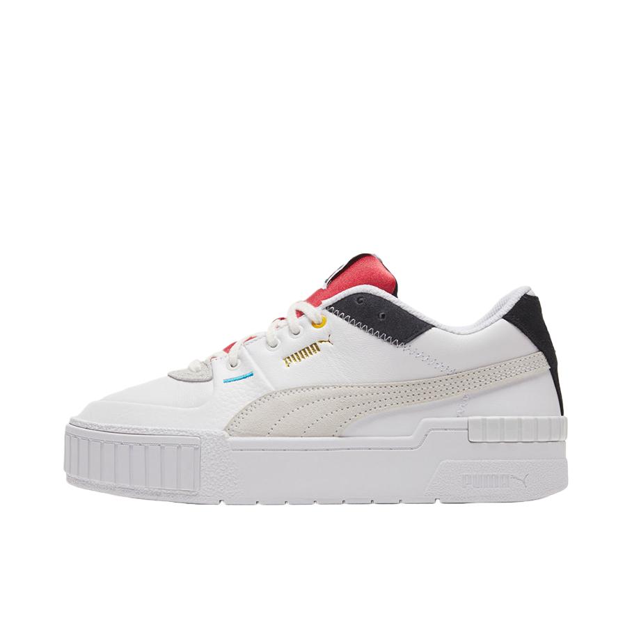 推荐商品：Puma/彪马 Cali 板鞋 时尚复古减震回弹增高防滑耐磨舒适透气厚底 刘雯同款 白色/多彩
