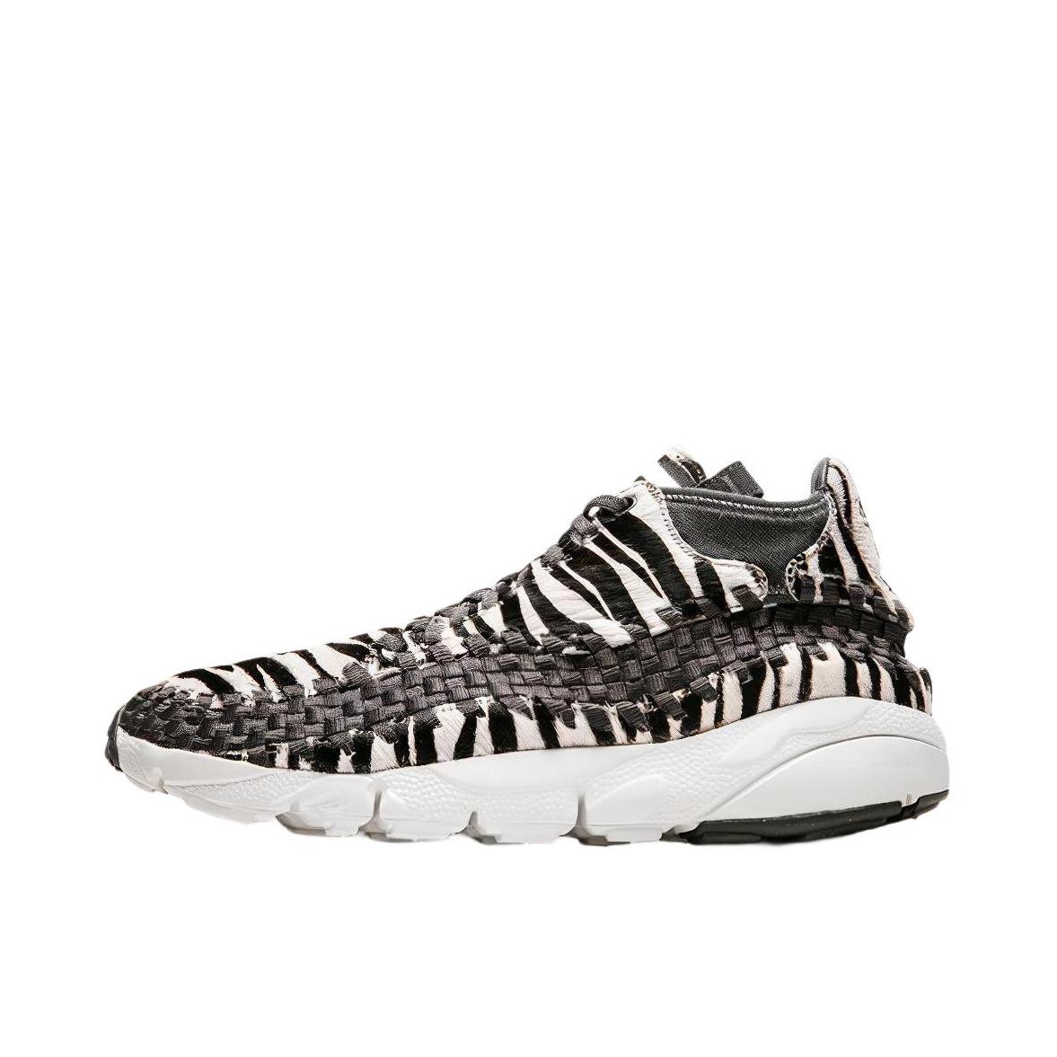推荐商品：Nike Air Footscape Woven Chukka 运动休闲鞋 防滑耐磨减震轻便舒适透气编织生活网布织物 Zebra 斑马